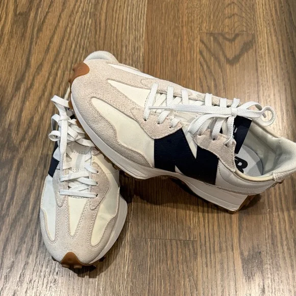 Woman Cream and dark navy Sneakers - Picture 1 of 4